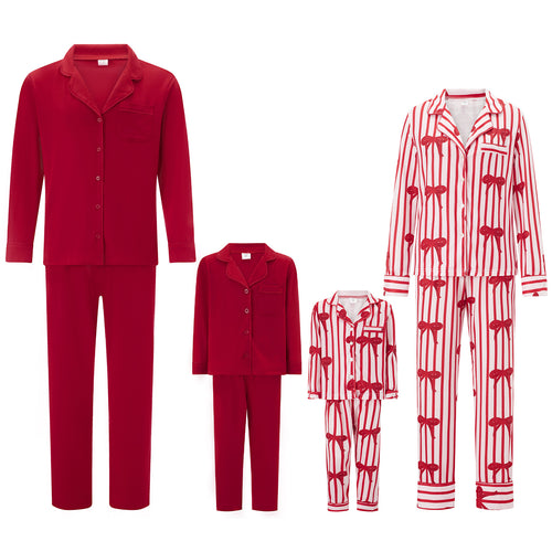 Damen Pyjama mit festlichem Design EB