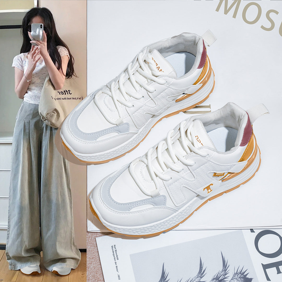 Damen Sportliche Sneakers mit atmungsaktivem Obermaterial und dämpfender Sohle EB