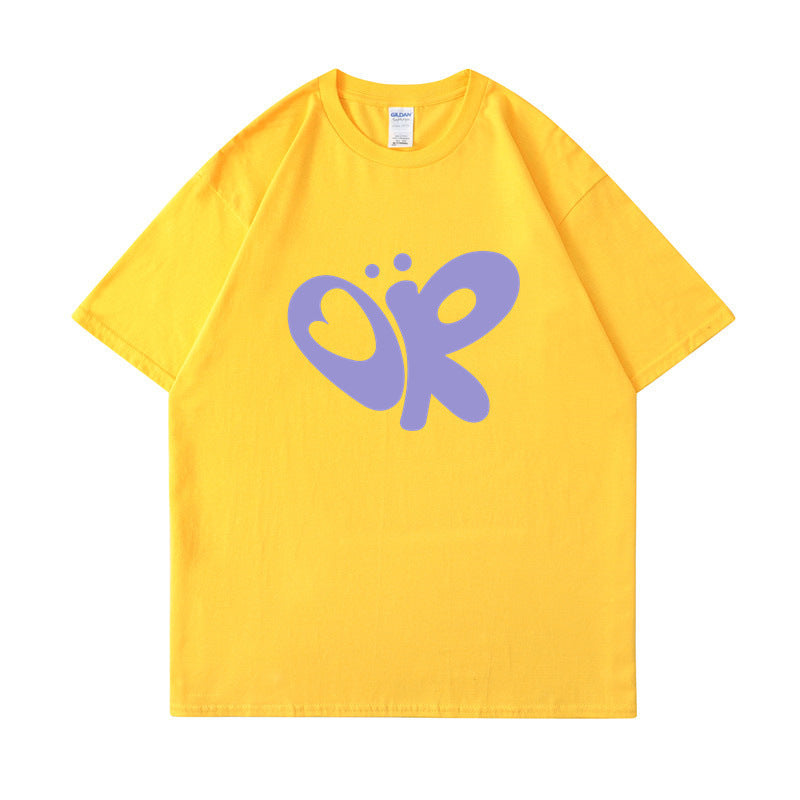Damen lässiges T-Shirt mit einzigartigem Grafikdruck EB