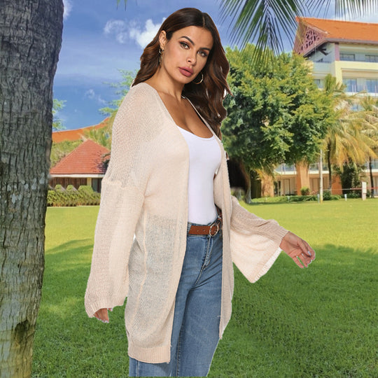 Damen lässiger Strickmantel EB