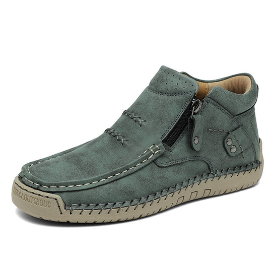 Herren Bequeme und modische Stiefeletten mit Reißverschluss EB