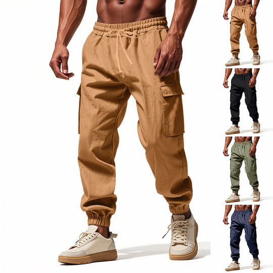 Herren Cargo-Hose mit elastischem Bund und praktischen Seitentaschen EB
