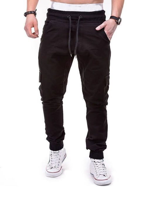 Herren Cargo-Hose mit elastischem Bund und praktischen Multifunktions-Pockets EB