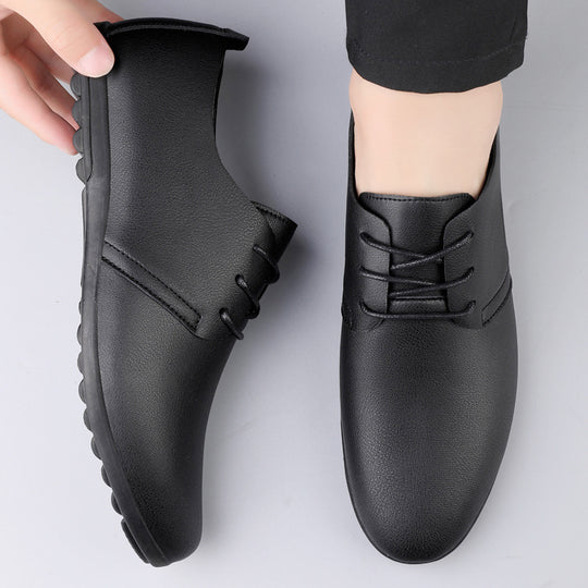Damen Elegante Schnürschuhe aus hochwertigem Leder mit rutschfester Sohle EB