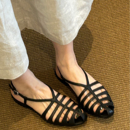 Damen Sandalen mit verstellbarem Riemen und atmungsaktivem Obermaterial EB