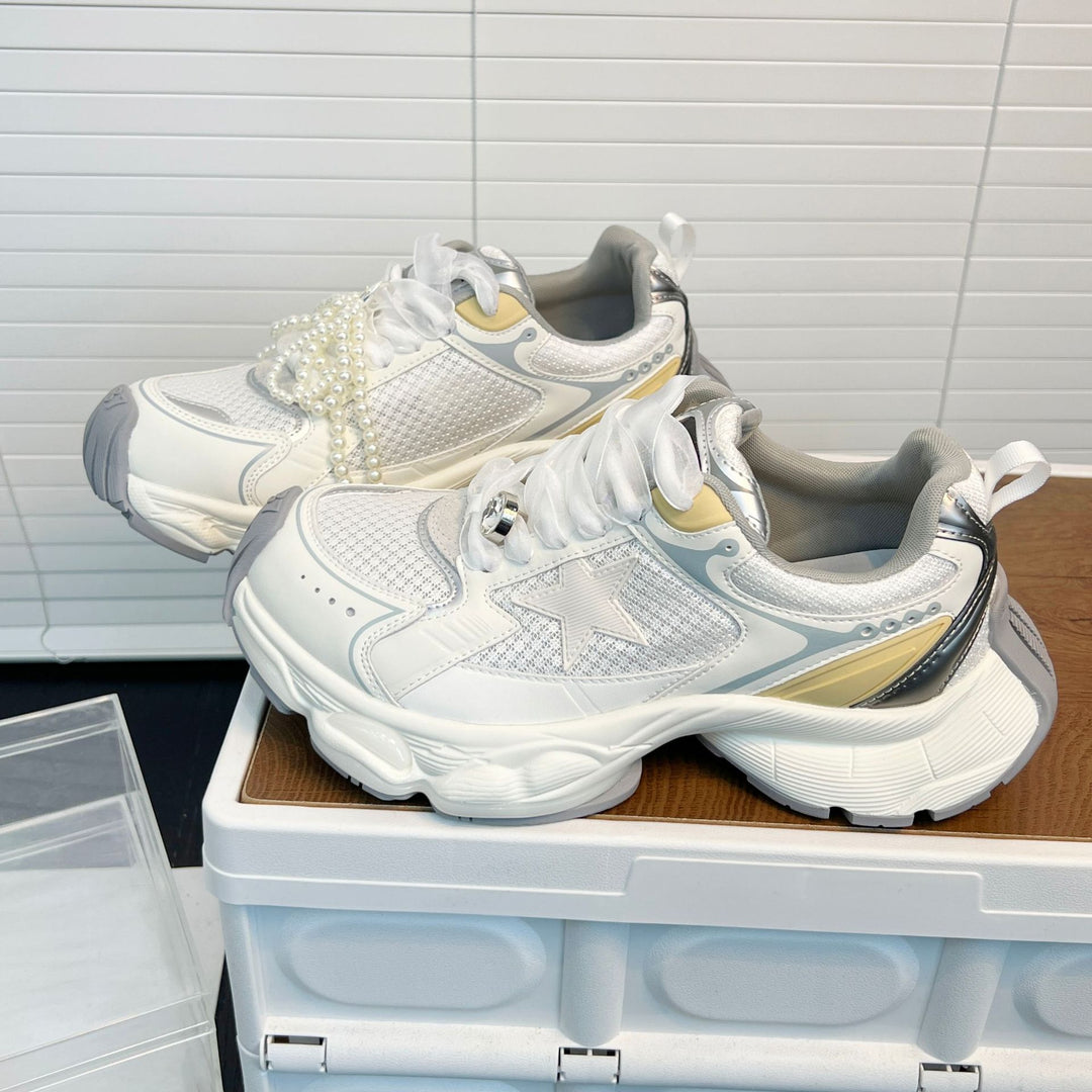 Damen Sportliche Sneakers mit atmungsaktivem Mesh und innovativem Dämpfungssystem EB