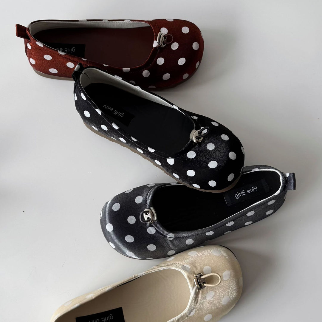 Damen Ballerinas mit elegantem Punktedesign und komfortablem Fußbett EB