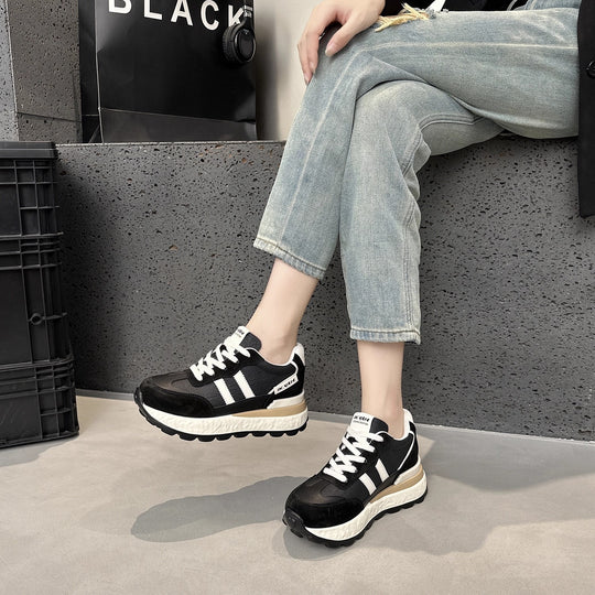 Damen Sportliche Chunky Sneakers mit hochwertigem Obermaterial und dämpfender Sohle EB