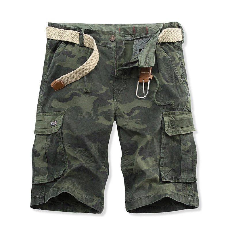 Herren Cargo-Shorts mit mehreren praktischen Taschen und verstellbarem Kordelzug EB