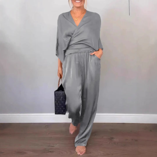 Damen elegantes und bequemes Jumpsuit Set EB