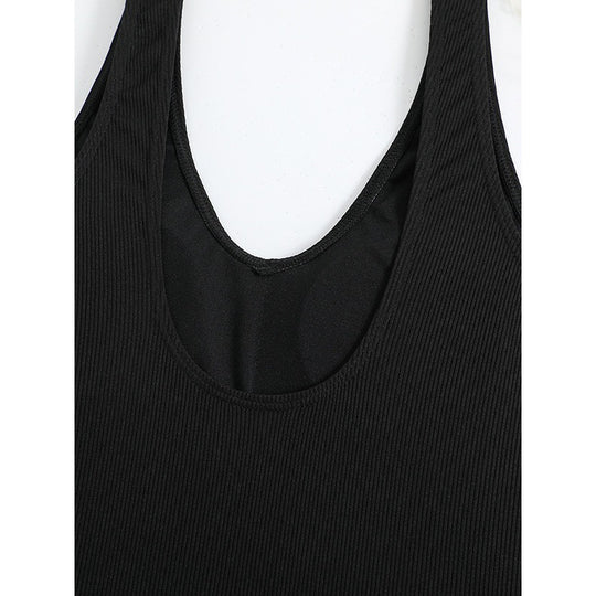 Damen Einteiler Badeanzug mit elegantem V-Ausschnitt und figurformendem Schnitt EB
