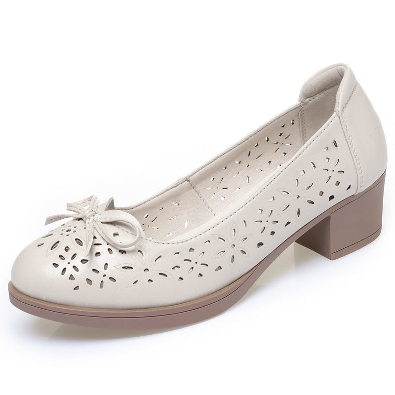 Damen Komfortable Cut-Out Ballerinas EB