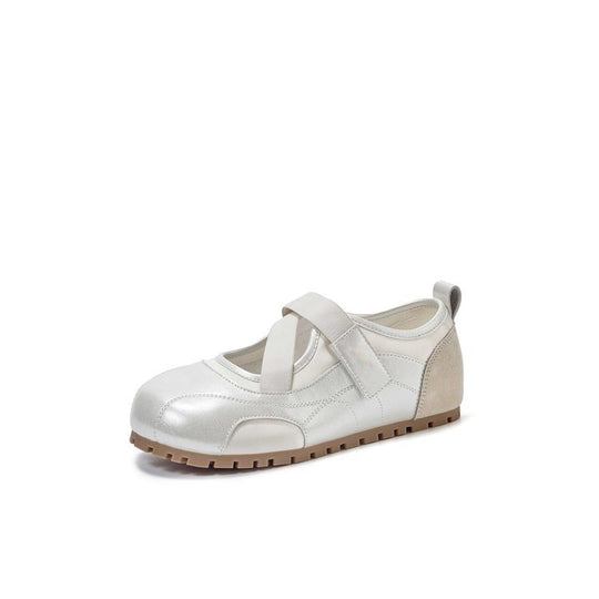Damen Komfortable Ballerinas mit verstellbarem Klettverschluss und weichem Fußbett EB