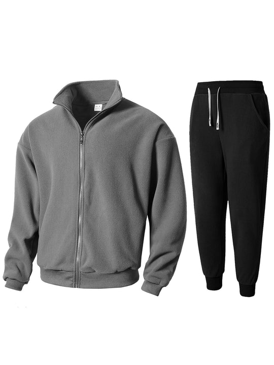 Herren Fleecejacke und Jogginghose Set EB