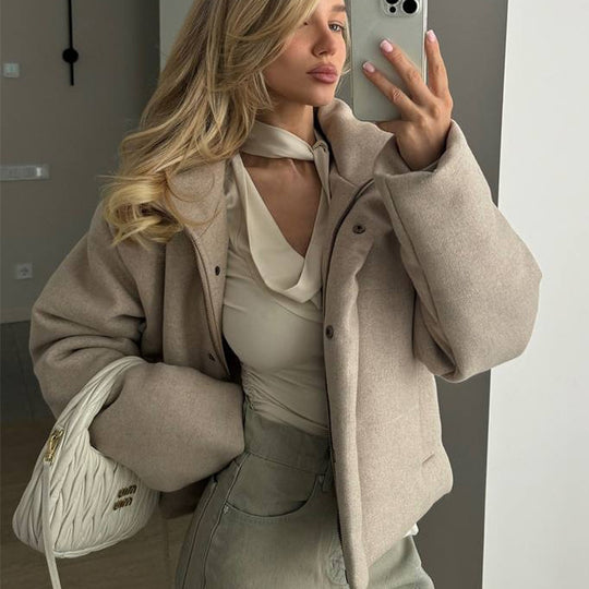 Damen kuschelige und warme Steppjacke EB