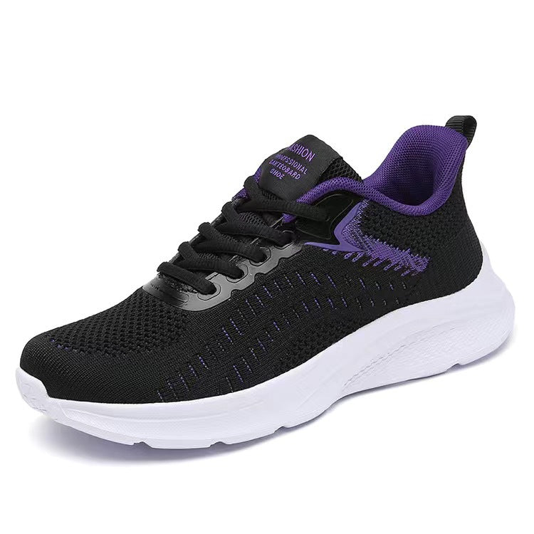 Damen Atmungsaktive Freizeitschuhe mit flexiblem Obermaterial und stoßdämpfender Sohle EB