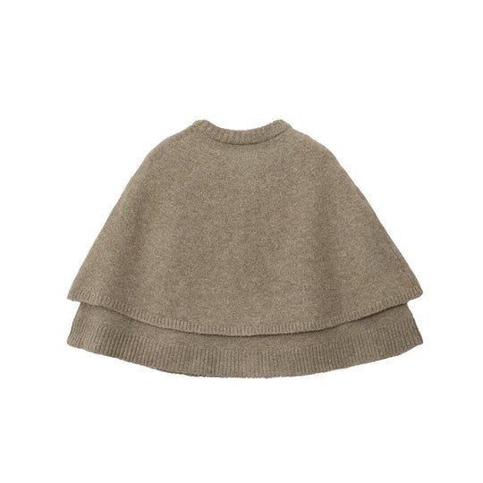 Damen modische Strickumhangjacke mit eleganten Knöpfen EB
