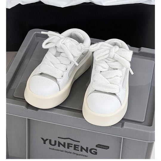 Damen modische Sneaker mit dämpfender Plateau-Sohle und stylischen Akzenten EB