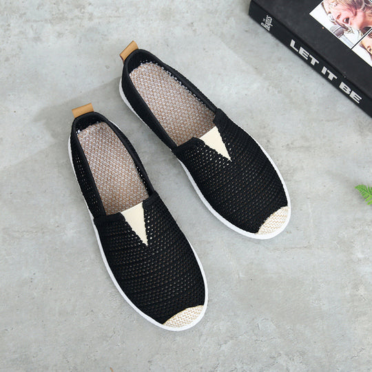 EB | Atmungsaktive Canvas Espadrilles mit Grafischem Druck