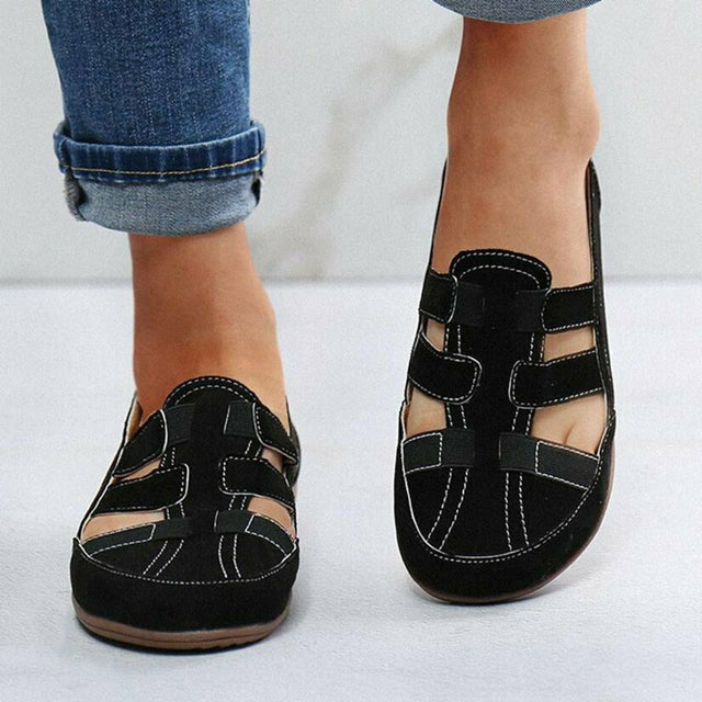 Lässige flache Cut-Out-Schuhe EB
