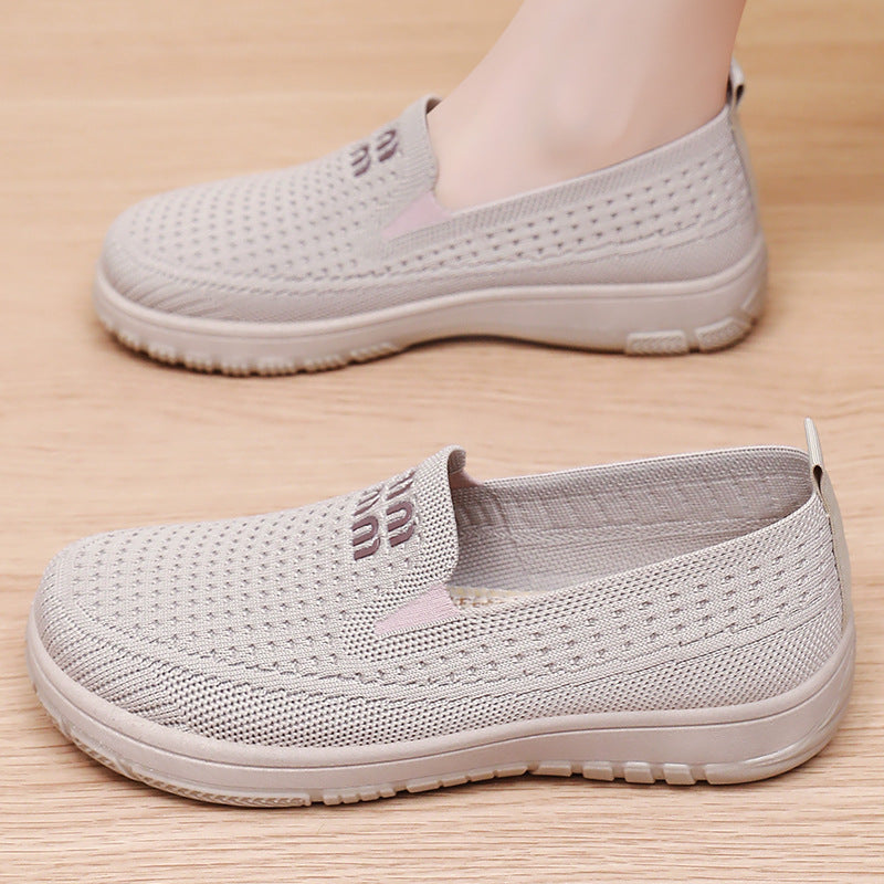 Damen Freizeit Slip-On Schuhe mit atmungsaktivem Obermaterial EB