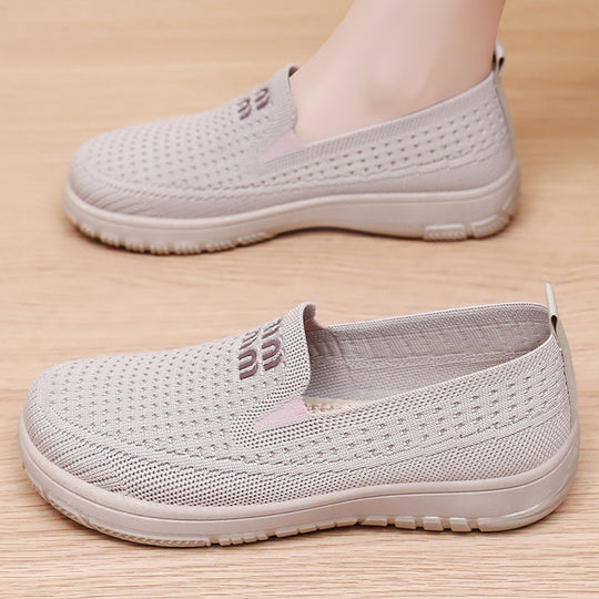Damen Freizeit Slip-On Schuhe mit atmungsaktivem Obermaterial EB
