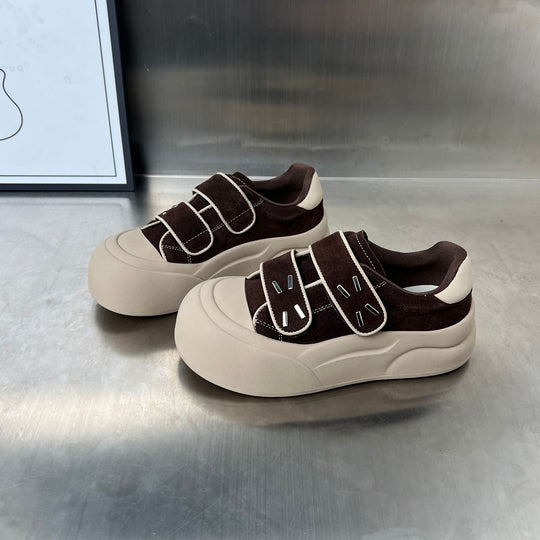 Damen Innovative Chunky Sneakers mit praktischen Klettverschlüssen EB