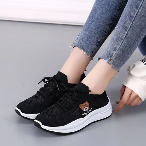 Damen Sportliche Sneaker mit atmungsaktivem Obermaterial und komfortablem Schuhdesign EB