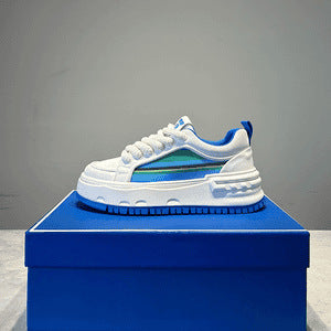 Damen Sportliche Plattform Sneakers mit rutschfester Sohle und atmungsaktivem Mesh-Obermaterial EB