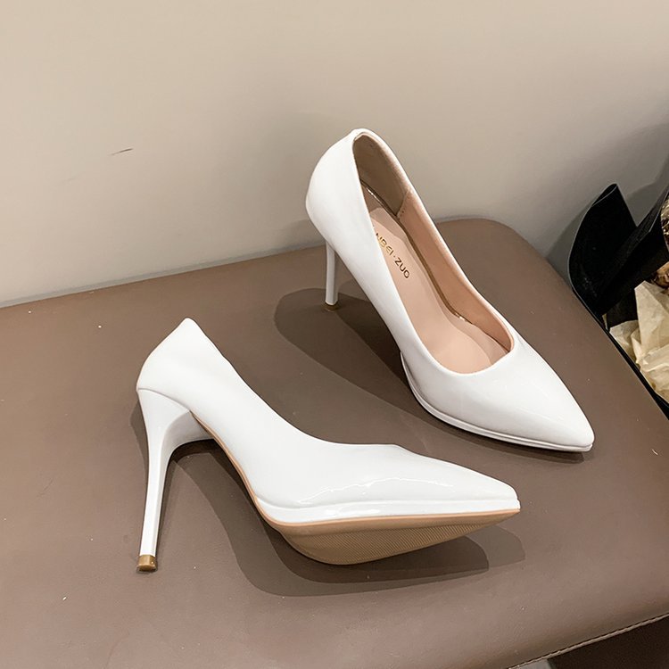 Damen elegante Spitzen High Heels EB