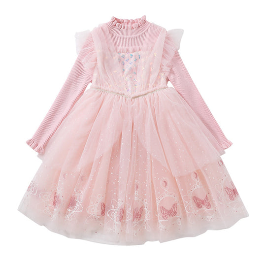 Mädchen Festliches Kleid im Prinzessinnen-Stil EB