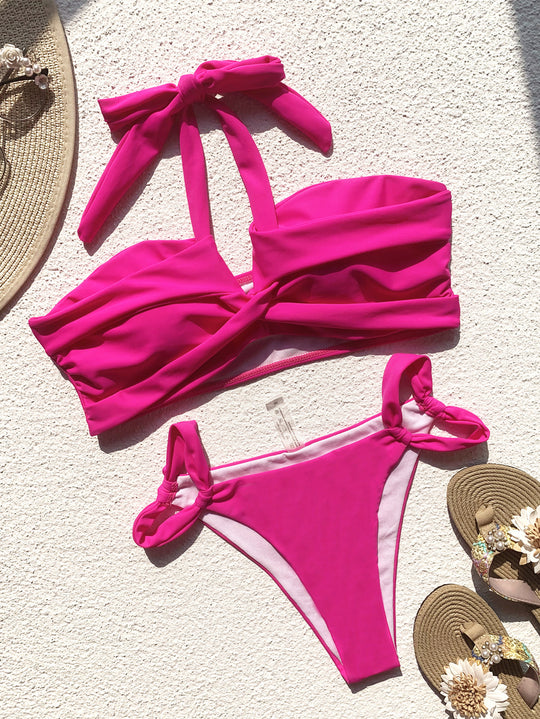 Damen Raffinierter Bikini mit innovativem Wickeldesign EB