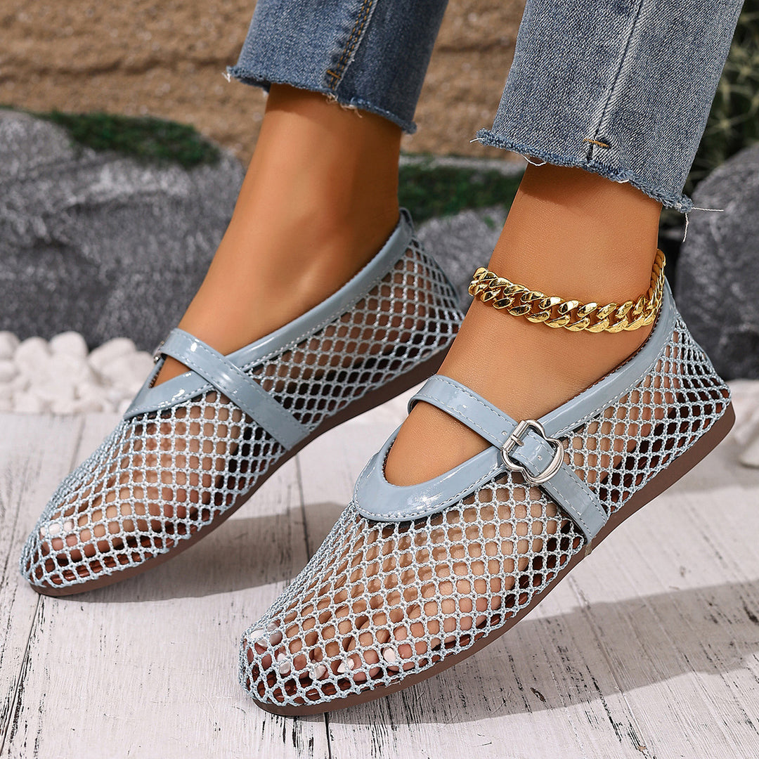 Damen Netzschuhe mit elegantem Riemen EB