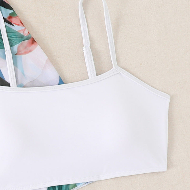 Damen Strandset mit floralem Kimono, Oberteil und Shorts EB