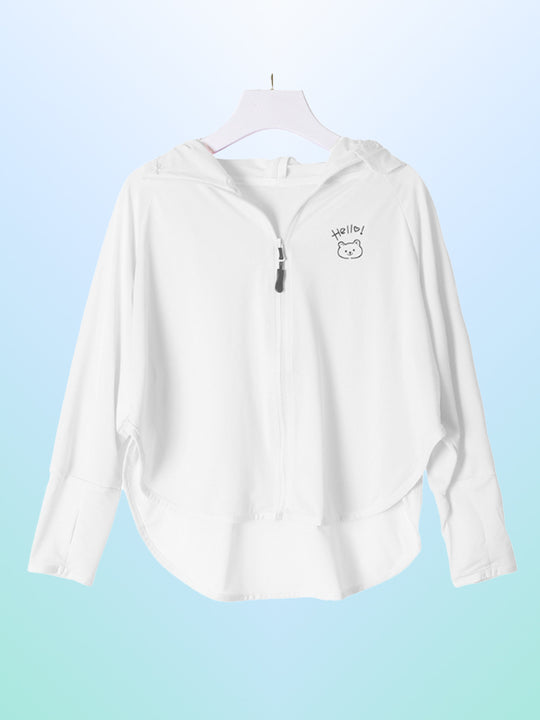 Damen sportliche UV-Schutzjacke mit Kapuze EB