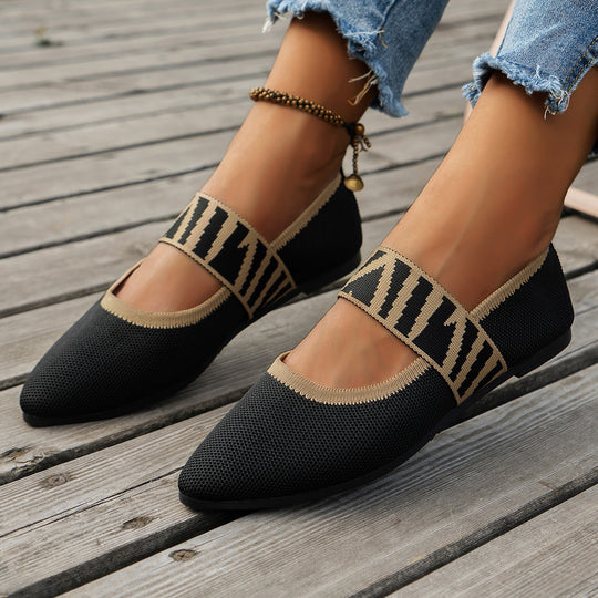 Damen Modische Slip-On Ballerinas EB