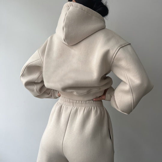 Damen modisches und lässiges Hoodie-Set mit weitem Schnitt EB
