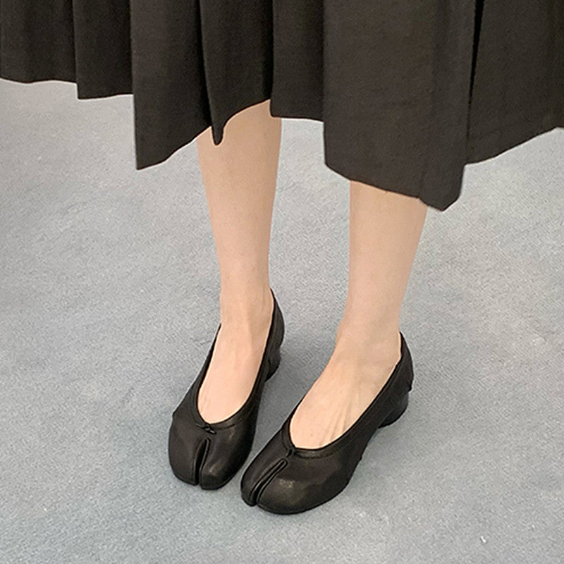 Damen elegante Mokassins mit innovativem Zehendesign EB