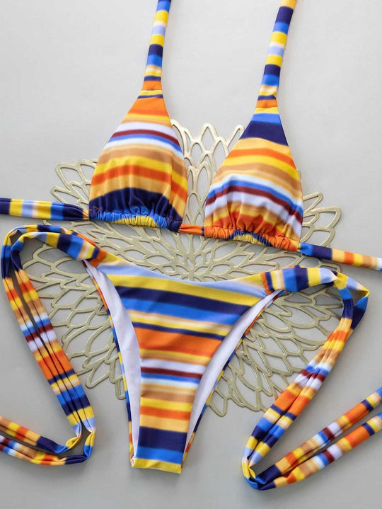 Damen Triangel-Bikini mit verstellbaren Bändern EB
