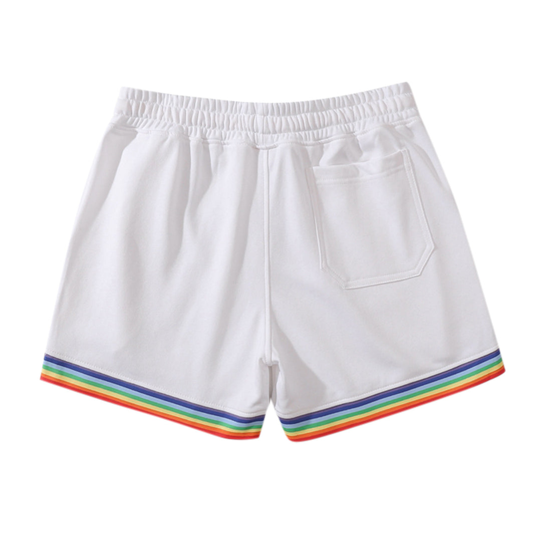 Damen Sportliche Freizeithosen mit buntem Streifen-Design EB