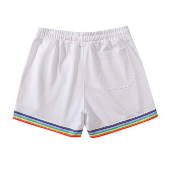 Damen Sportliche Freizeithosen mit buntem Streifen-Design EB