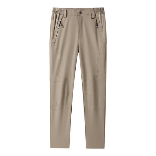 Herren elastische Outdoor-Trekkinghose mit ergonomischen Knien, elastischem Bund und Reißverschlusstaschen EB