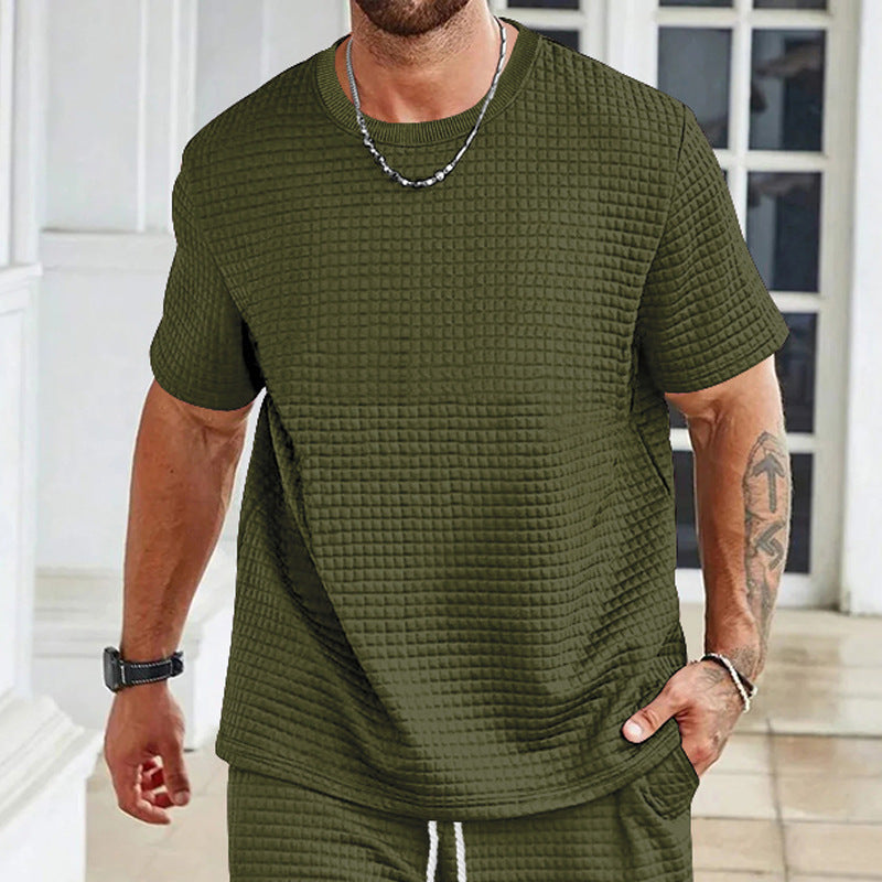 Herren lässiges T-Shirt mit strukturiertem Design EB