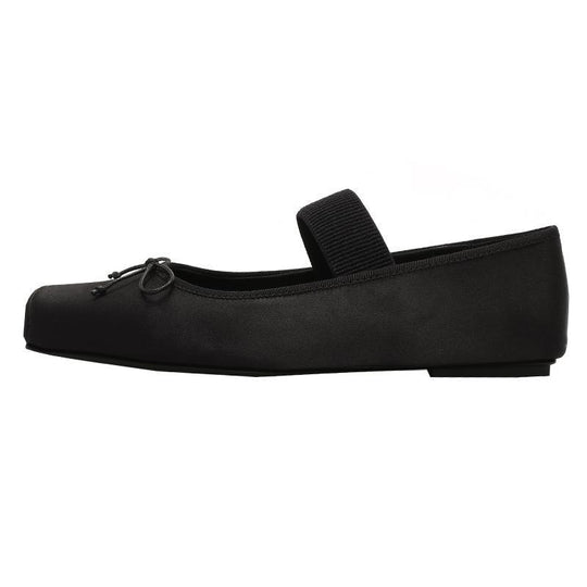 Damen Ballerinas aus hochwertigem Kunstleder mit eleganten Schleifendetails EB