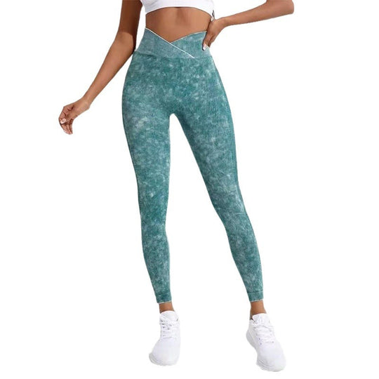 Damen Hochgeschnittene Sportleggings EB