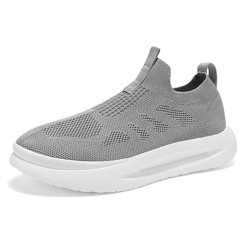 Damen atmungsaktive Slip-On Sneakers mit elastischem Obermaterial EB