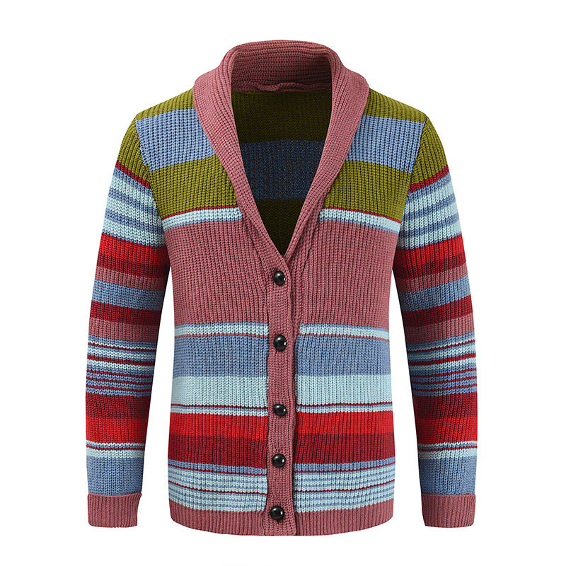 Damen Strickjacke mit buntem Muster EB