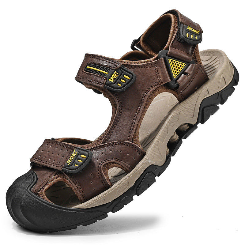 Herren Sportliche Freizeitsandalen mit einem praktischen Klettverschluss und rutschfester Sohle EB