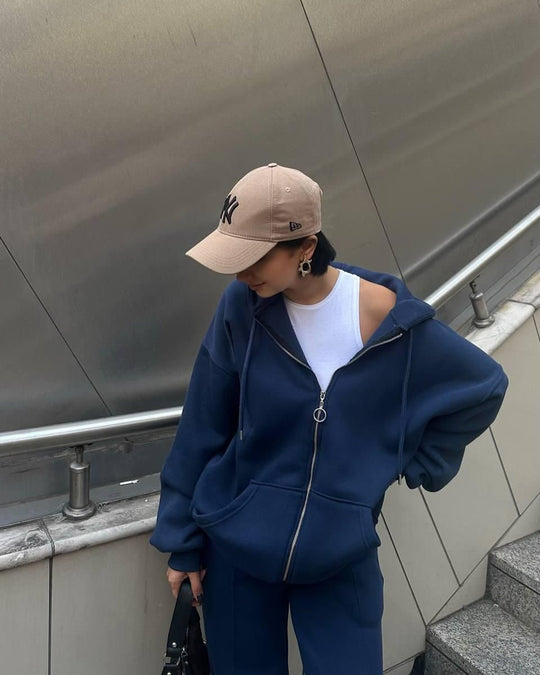 Damen Hoodie und Jogginghose mit weitem Schnitt EB