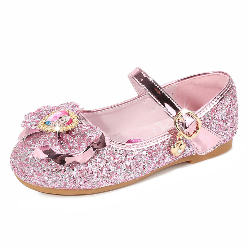Mädchen Glitzernde Ballerinas mit Blumendekor EB